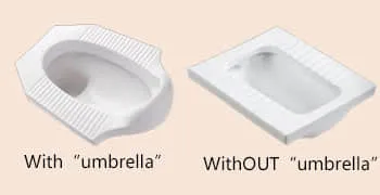 2 kinds of squat toilet