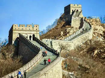 great wall of china in winter