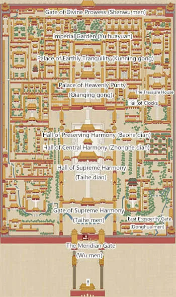 Forbidden City Map