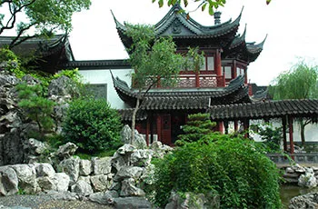 the pavilions and rokeries in yuyuan garden