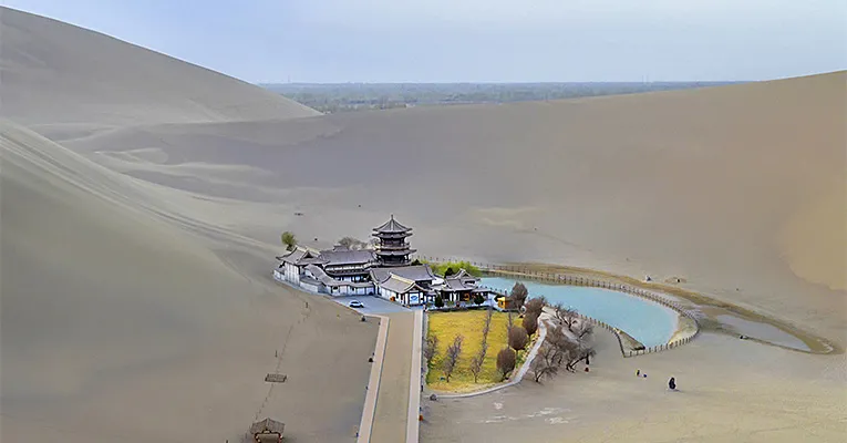 Echo Sand Mountain and Crescent Moon Lake