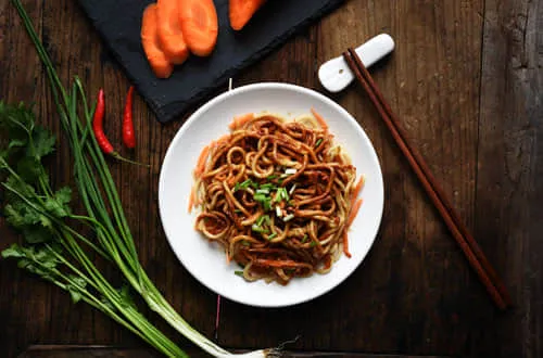 Hot and Dry Noodle With Sesame Paste