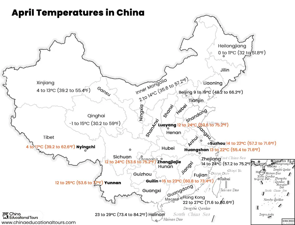 China Weather in April
