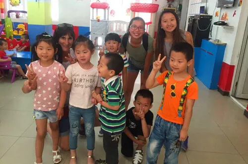 orphanage visit in China