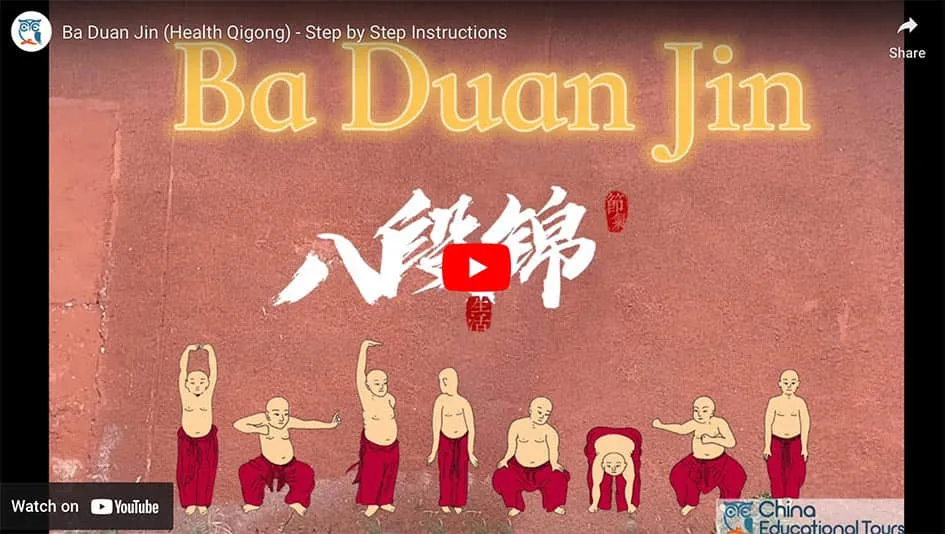 Watch video about Learn to practice Ba Duan Jin