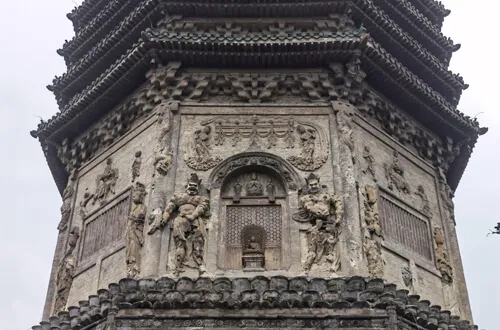 The pagoda of the Tianning Temple