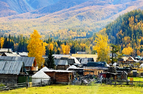 Houses in Baibaha Village
