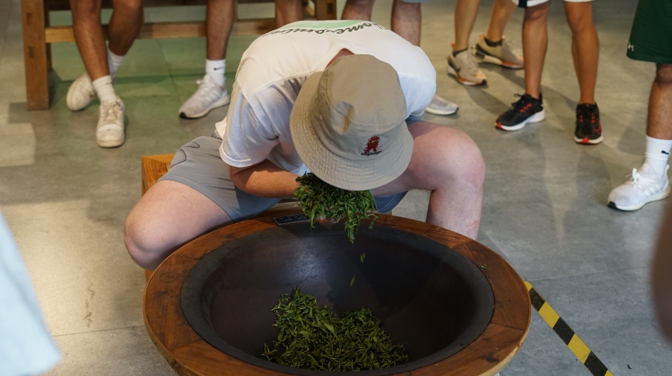 Students Making Tea Leaves