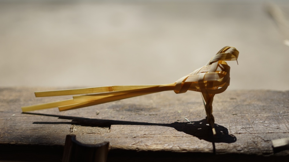A Bird Made of Bamboo Weaving