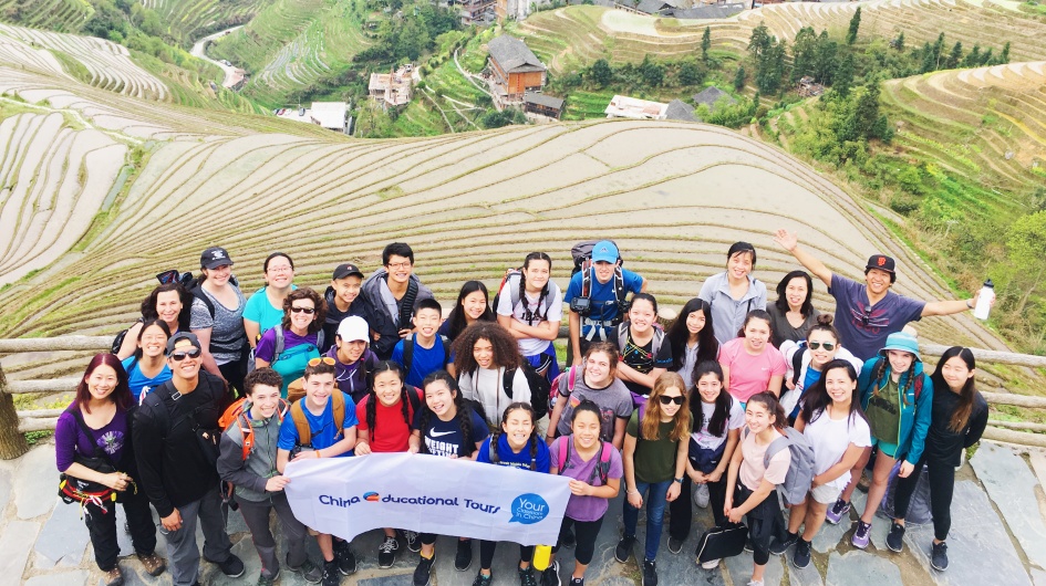 Student Group About to Embark on Exploring Terraces