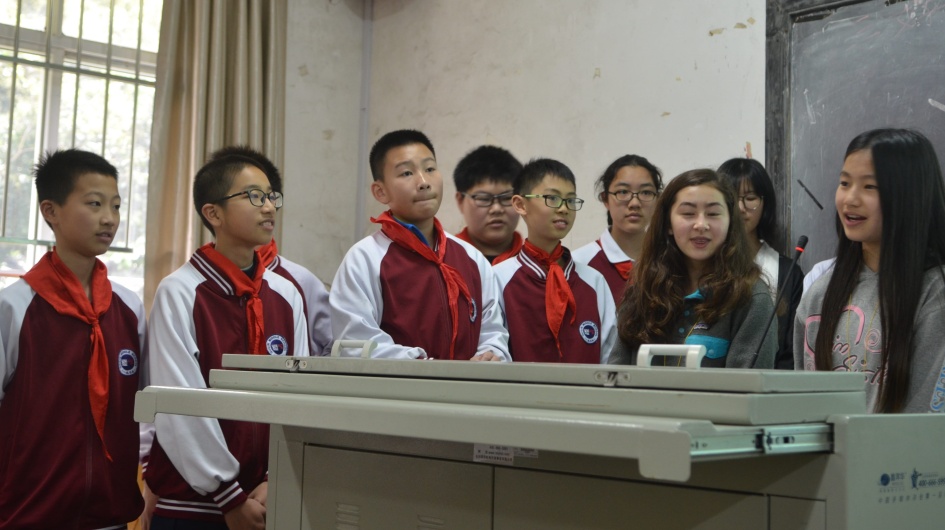 The children share the knowledge they have learned