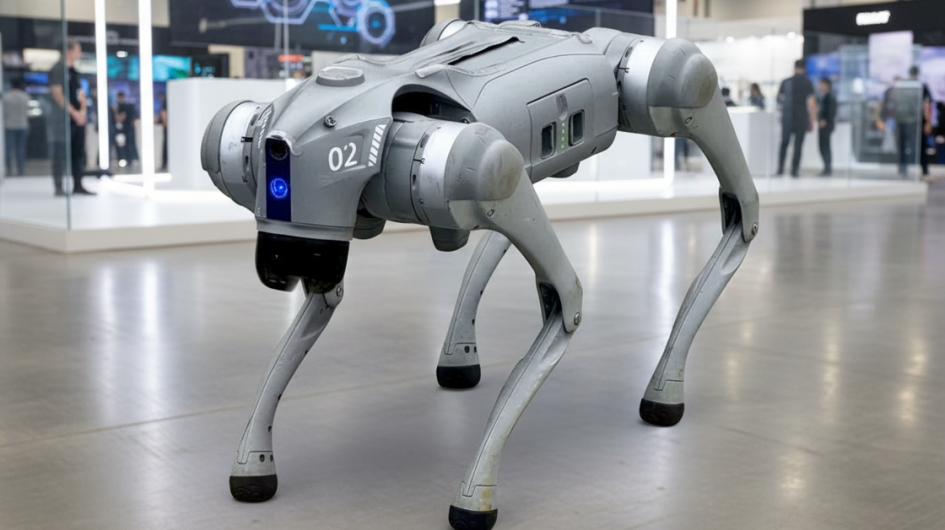 The robot dog in the Robotic Dog Workshop