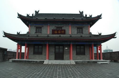 The watchtower on the Xi'an City Wall