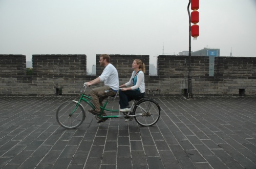 Ride along the city wall