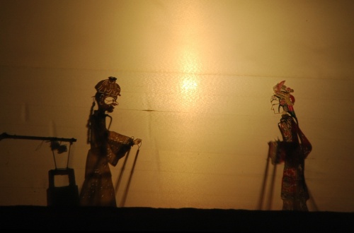 Shadow puppet show