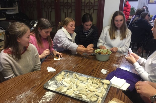 Making dumplings