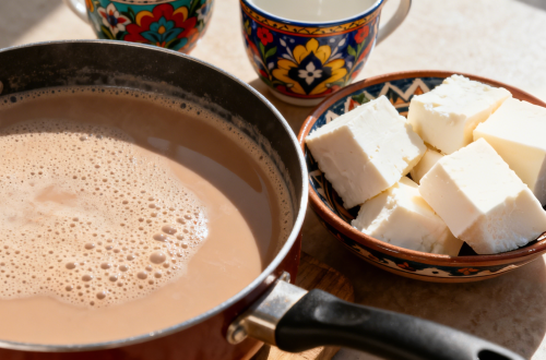 Mongolian Milk Tea and Cheese