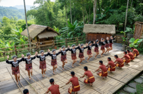 Li Ethnic Group's Firewood-Beating Dance